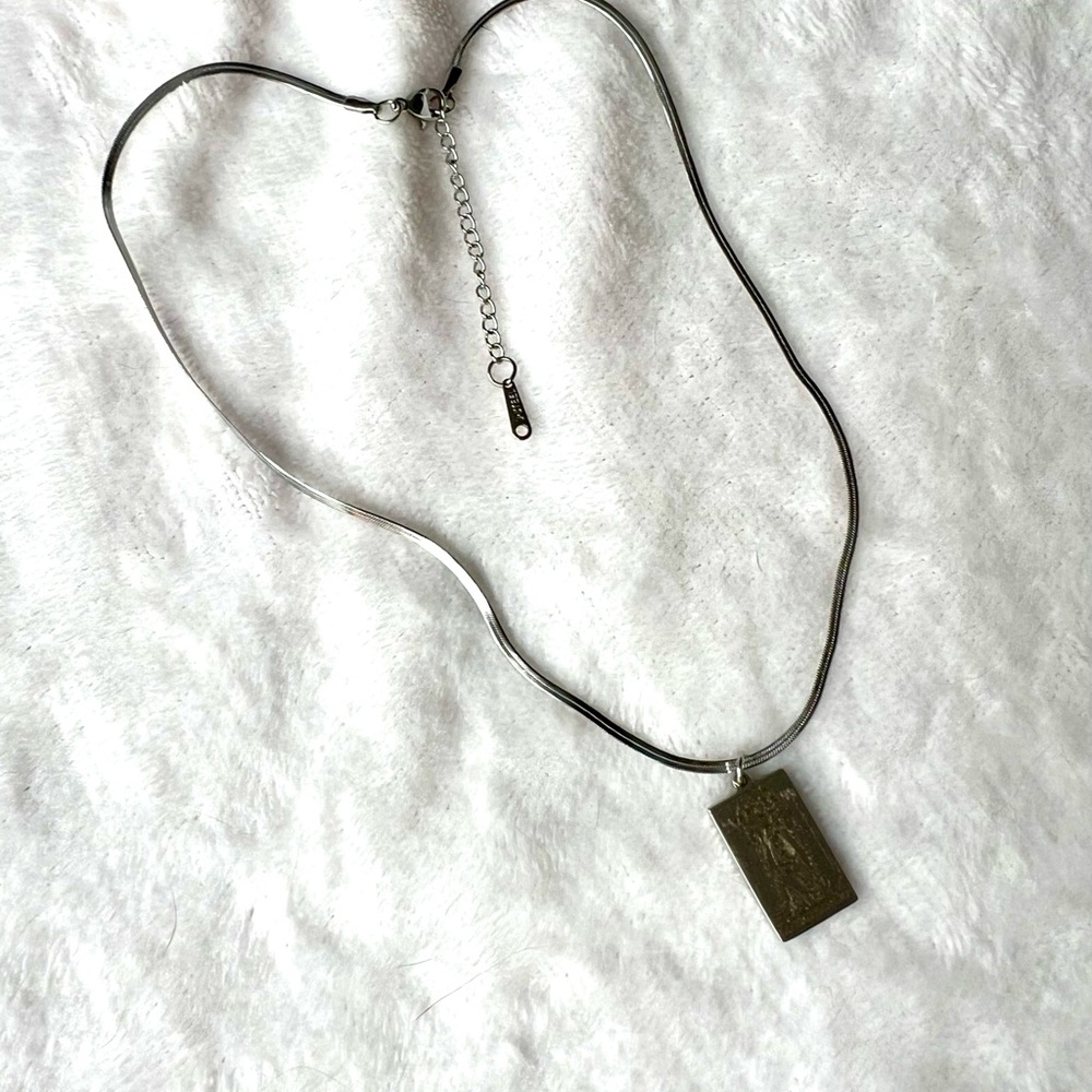 925 Stainless Steel HIGH PRIESTESS Tarot Card Necklace Pendant - Picture 4 of 9